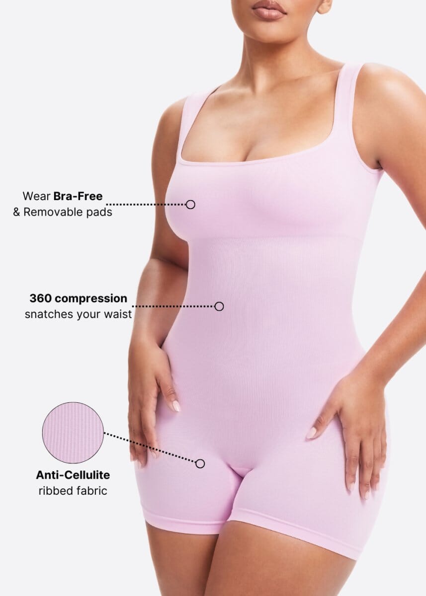 Square Neck Shapewear Jumpsuit