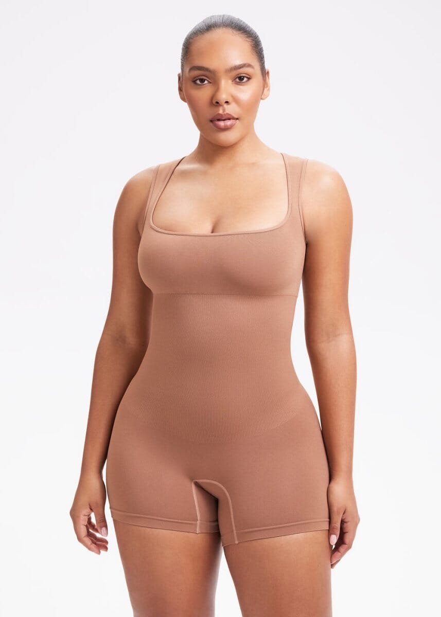 Square Neck Shapewear Jumpsuit